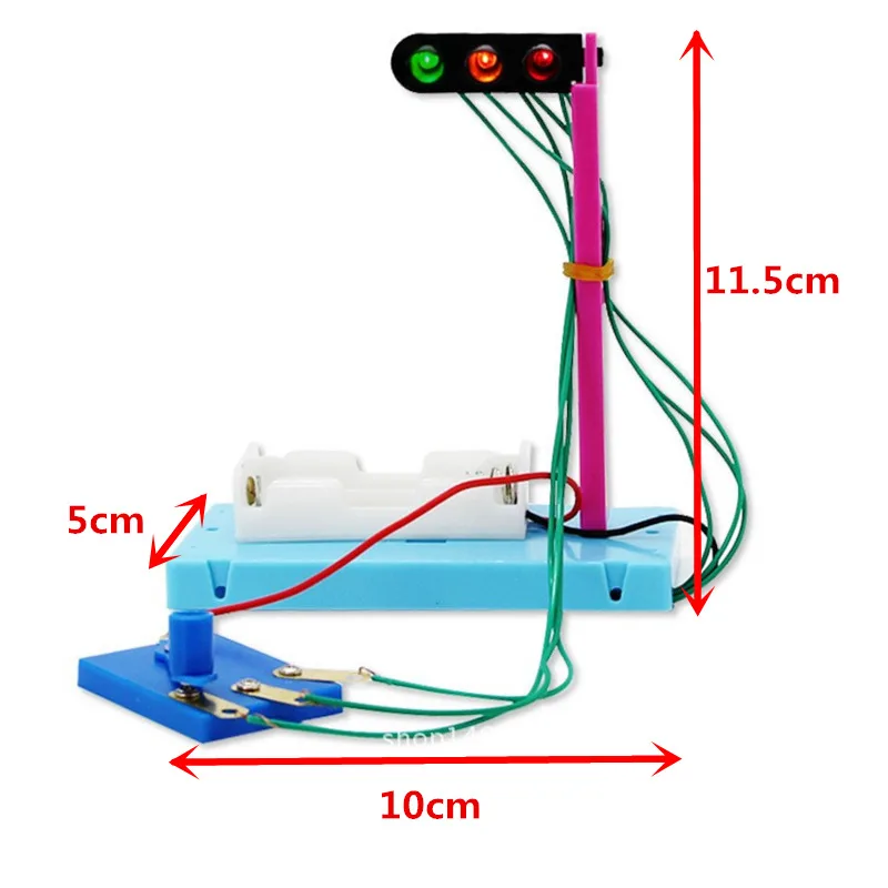 Обучающая игрушка светофора DIY ручной работы научные эксперименты развивающие
