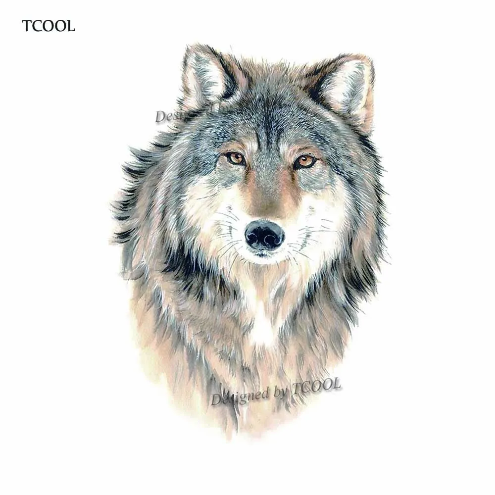 Временная тату-наклейка HXMAN Wolf для женщин сексуальная водостойкая искусственная