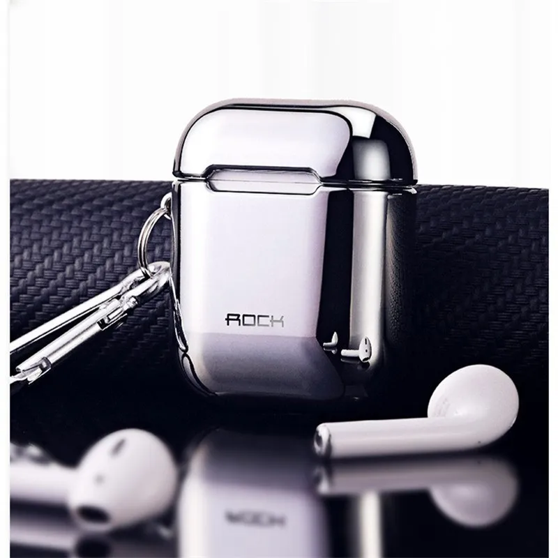 Гальванизированный чехол для Apple Airpods защитный Rock анти-осенний 2 | Электроника