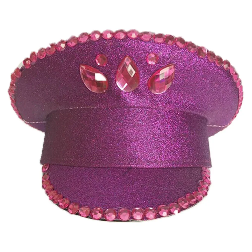 Британская Кепка для выступлений ярко-красная с блестками военная сцены танцев