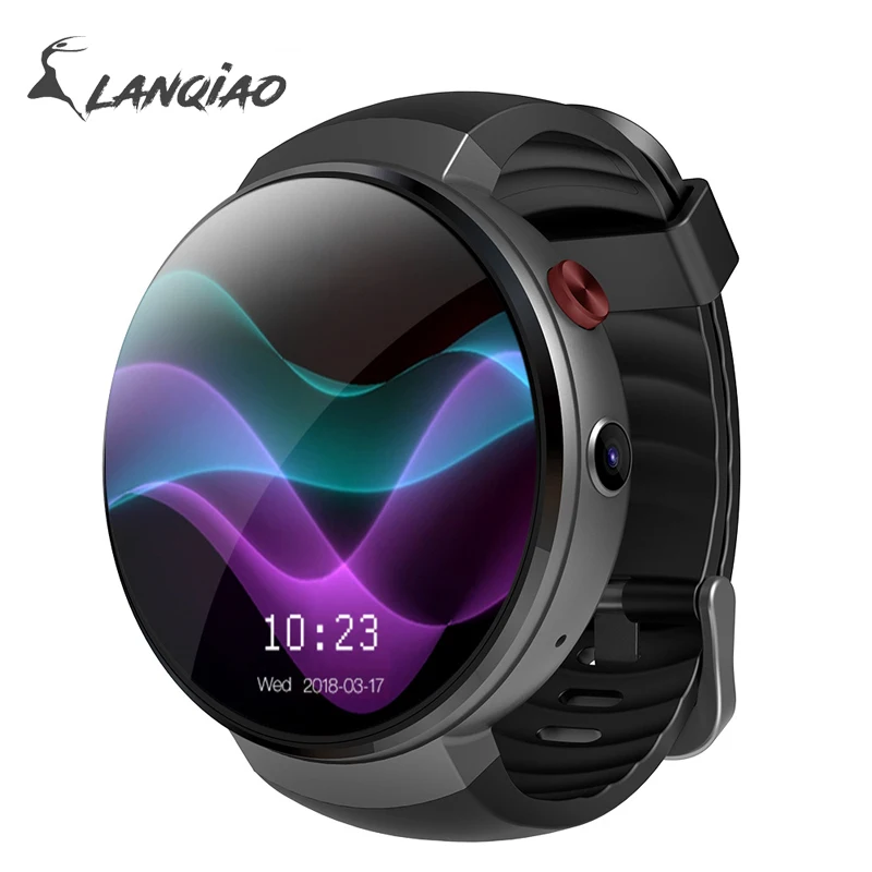 LEM7 1 + 16g Память 4g Android 7.1.1 мужские спортивные цифровые наручные часы черный