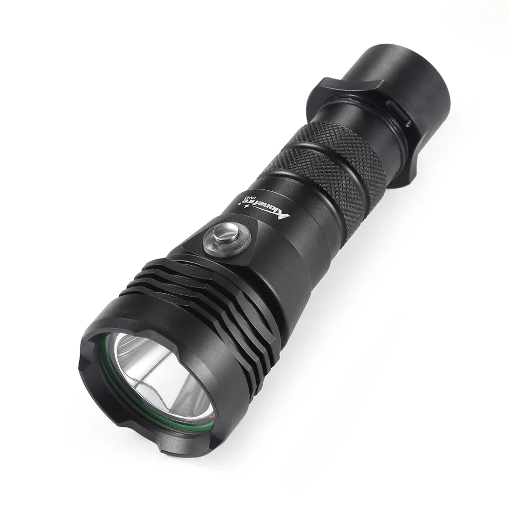 AloneFire DV43 светодиодный вспышка для подводного погружения и светильник CREE L2 подводный 18650 26650 фонарь Яркость Водонепроницаемый светильник светодиодный фонарь