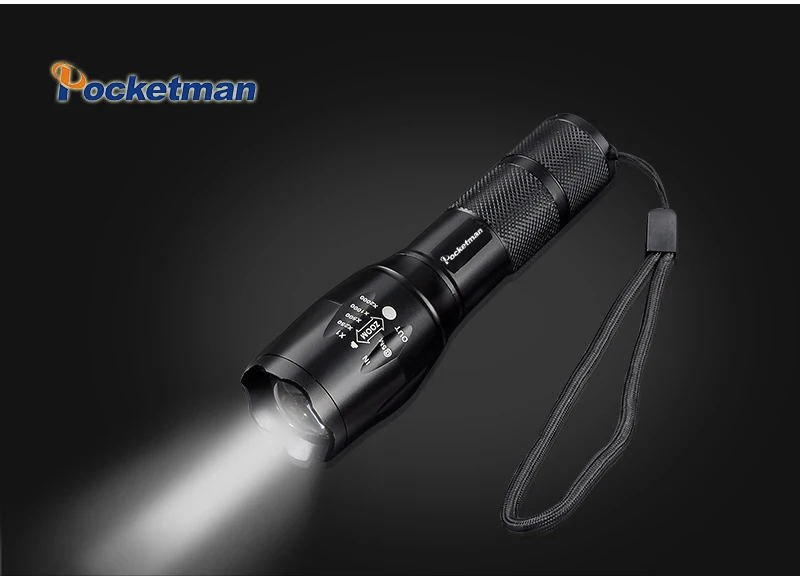 Светодиодный фонарик 3800 люмен Cree xm-t6 Масштабируемые светодиодный фонарик для 18650/AAA черный Водонепроницаемый Linterna светодиодные фонари для кемпинга