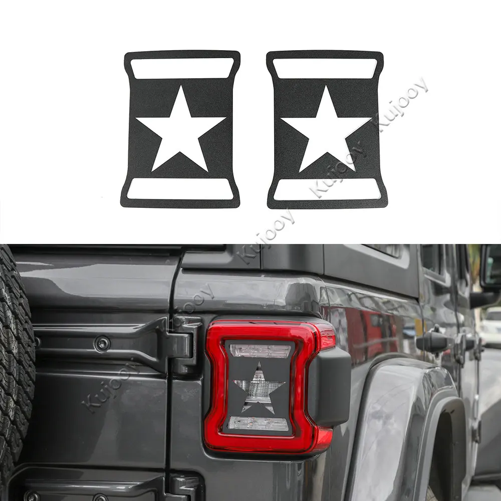 

Металлические колпачки фар для Jeep Wrangler JL 2018 + задний фонарь, декоративная защитная накладка для Jeep JL Wrangler 2018, аксессуары и выше