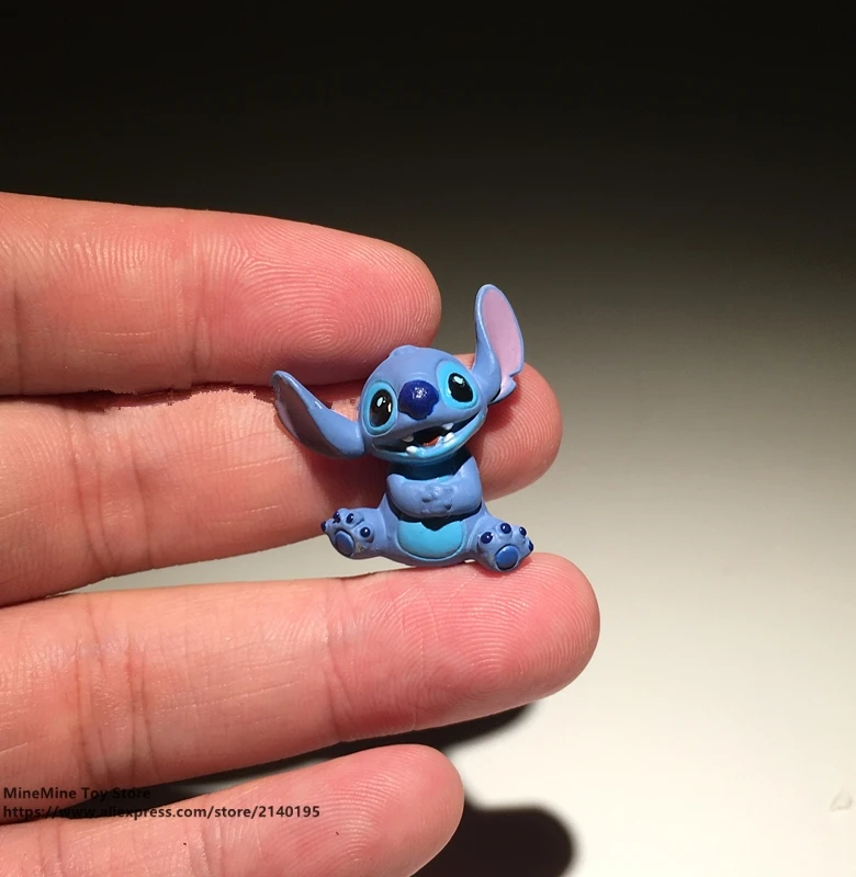 DISNEY Lilo & Stitch 3 см мини фигурка осанки коллекция украшений аниме игрушка модель для