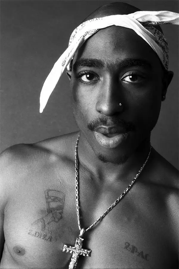 Черно белый Настенный декор на заказ Постер 2Pac наклейка стену Tupac s Rap Star Офисная