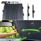 Автомобильные солнцезащитные козырьки, чехлы для передних и задних окон с защитой от УФ-лучей, Автоматические выдвижные универсальные шторы из фольги