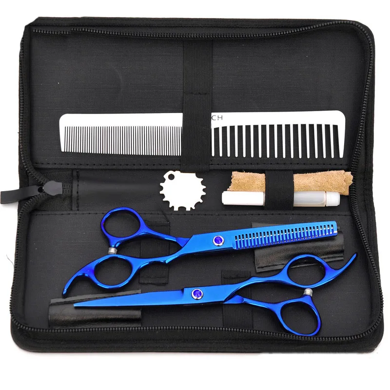 

6 Inch Stainless Steel Pet Cat Dog Scissors Kit Professional Hair Cutting Thinning Animal Hair Scissors Pets Grooming Products