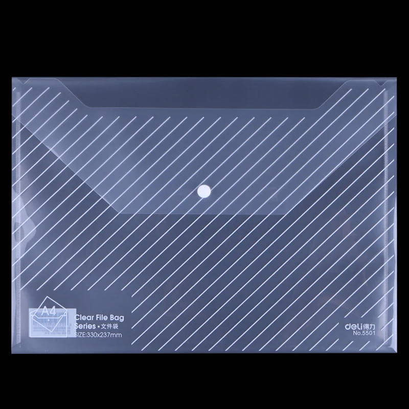 10 шт./лот папка для документов формата А4 Прозрачная Сумка застежка Пряжка