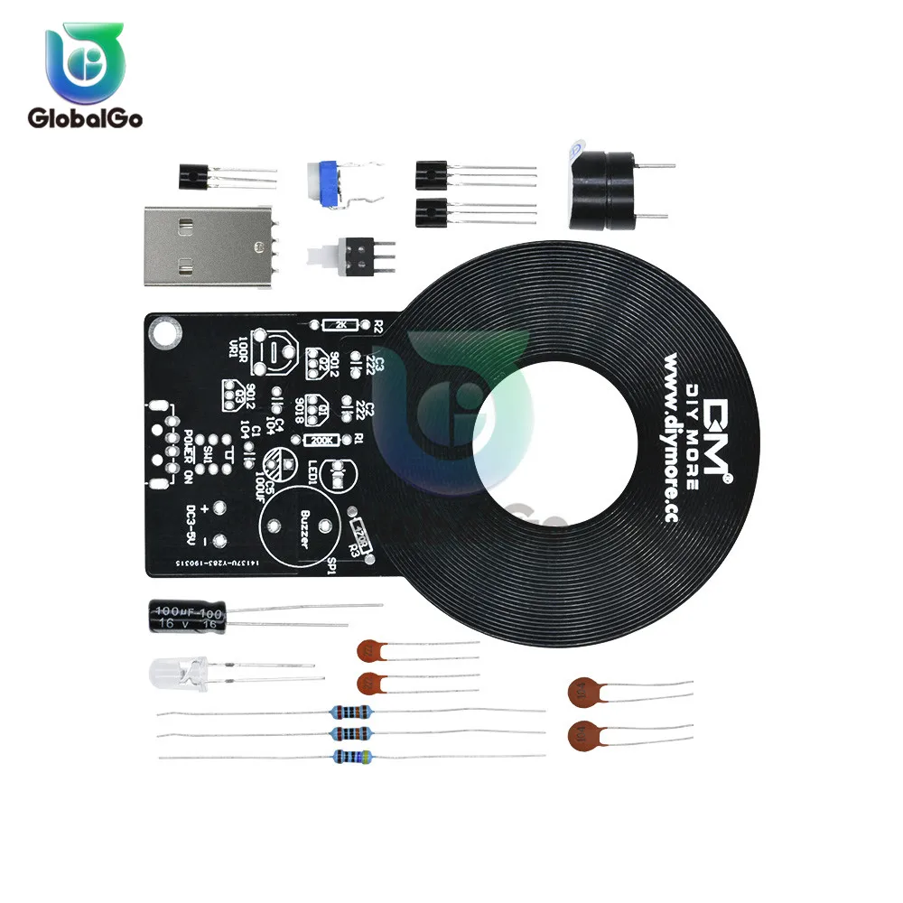Электронный металлоискатель DC 3 V-5 V 60mm Бесконтактный Датчик Модуль платы DIY металлоискатель