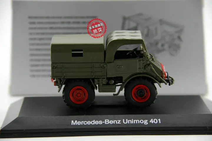 Классическая литая игрушка модель в масштабе 1:43 Mercedes Benz Unimog U401 внедорожник для