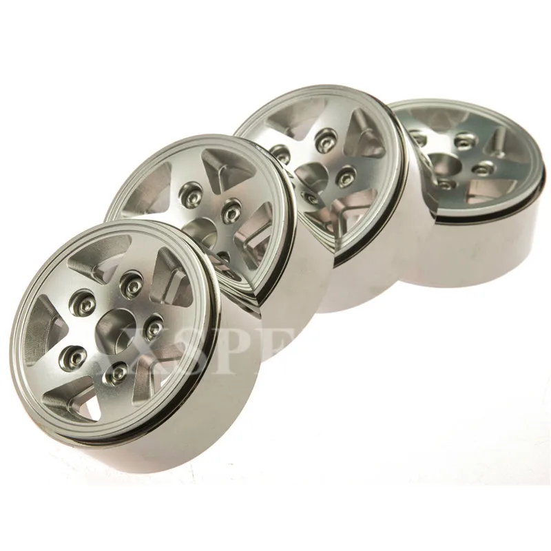 4 шт. 1/10 масштаб колеса 1 9 дюймов Heavy Duty Beadlock сплав обода для Масштаб RC автомобиль