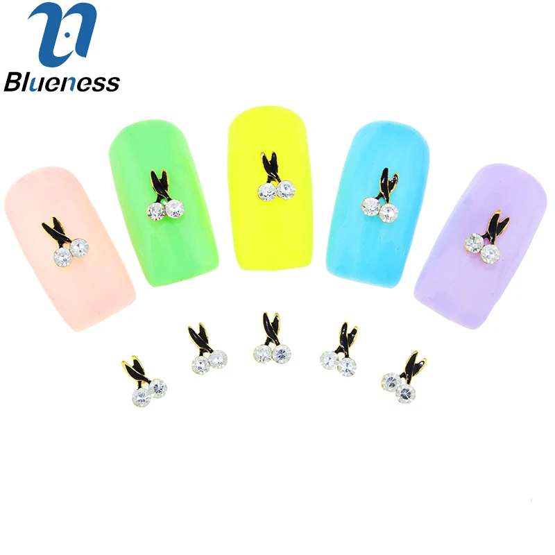 10 шт./лот 3D блестящие стразы аксессуары для ногтей красота ножницы дизайн золотой