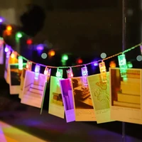 led photo clip holder led peg clip shape string lights for christmas party wedding home decoration fairy holidays lights