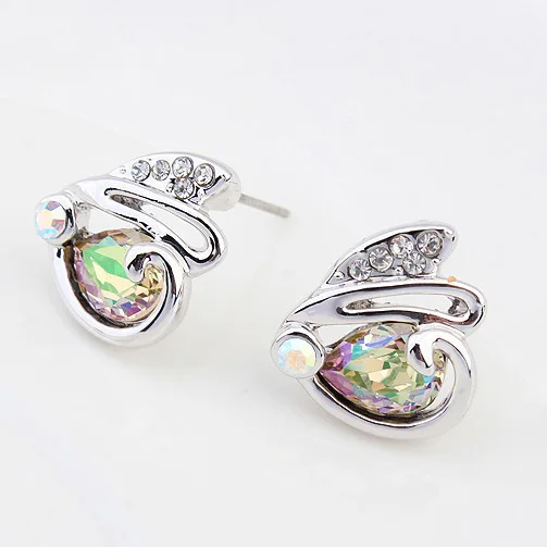 

Cute Rabbit Stud Earrings For Women Girls Crystals From Swarovski Jewelry Lovely Animal Brincos Bijoux Birthday Gift Wholesale