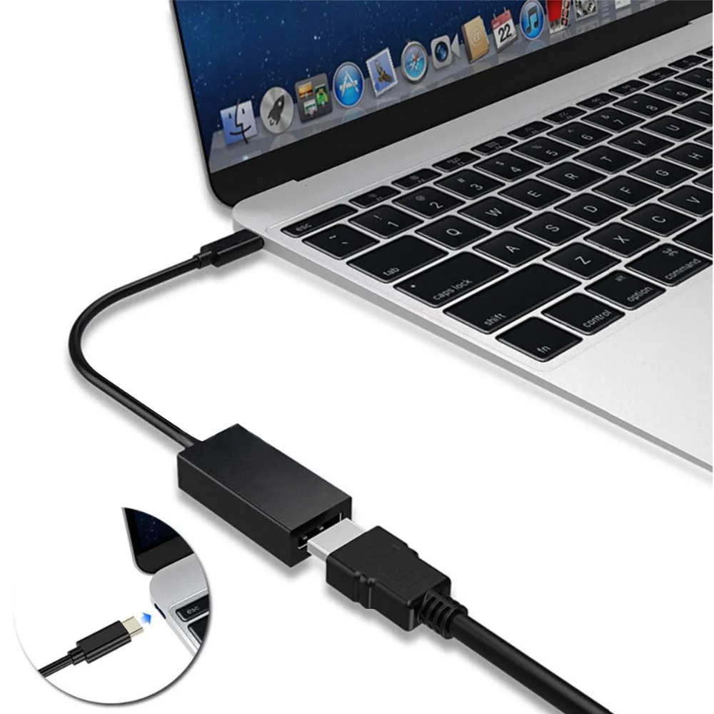 SOONHUA USB C к HDMI адаптер 4K HD Тип 3 1 папа Женский кабель конвертер для Samsung S9 S8 Note 8