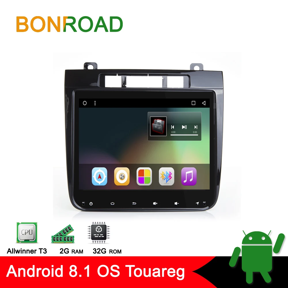 BONROAD 2Din Android 8 1 автомобильный DVD для Volkswagen Touareg8.4 дюйма 2012 2013 2014 2015 2016 Автомобильный