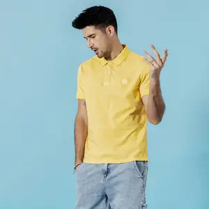 Мужская рубашка поло SIMWOOD, поло классического кроя из 100% хлопка с вышитым логотипом на сезон лето-осень, 190294, 2019