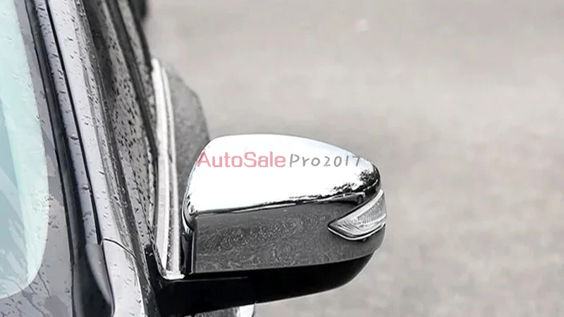 For Nissan Sentra Sylphy 2012 2013 2014 2015 2016 Glossy ABS Chrome plastic Mirror Rearview Cover Trim 2pcs | Автомобили и