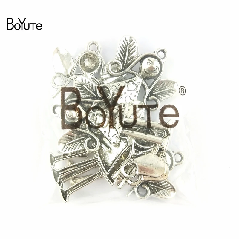 BoYuTe (10 шт./лот) 56*37 мм Оптовая Продажа цинковый сплав античный посеребренный