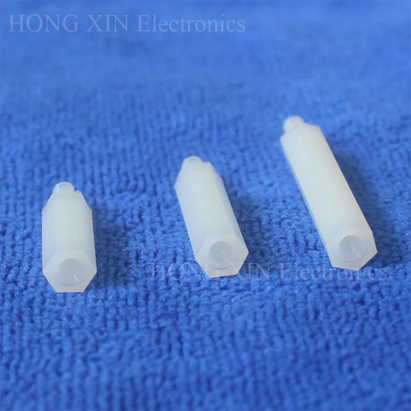 

210Pcs M2.5/M3 Nylon White Hex M-F Spacers/ Screws/ Nut Assorted Kit Standoff Female-Female spacer nylon standoff plastic