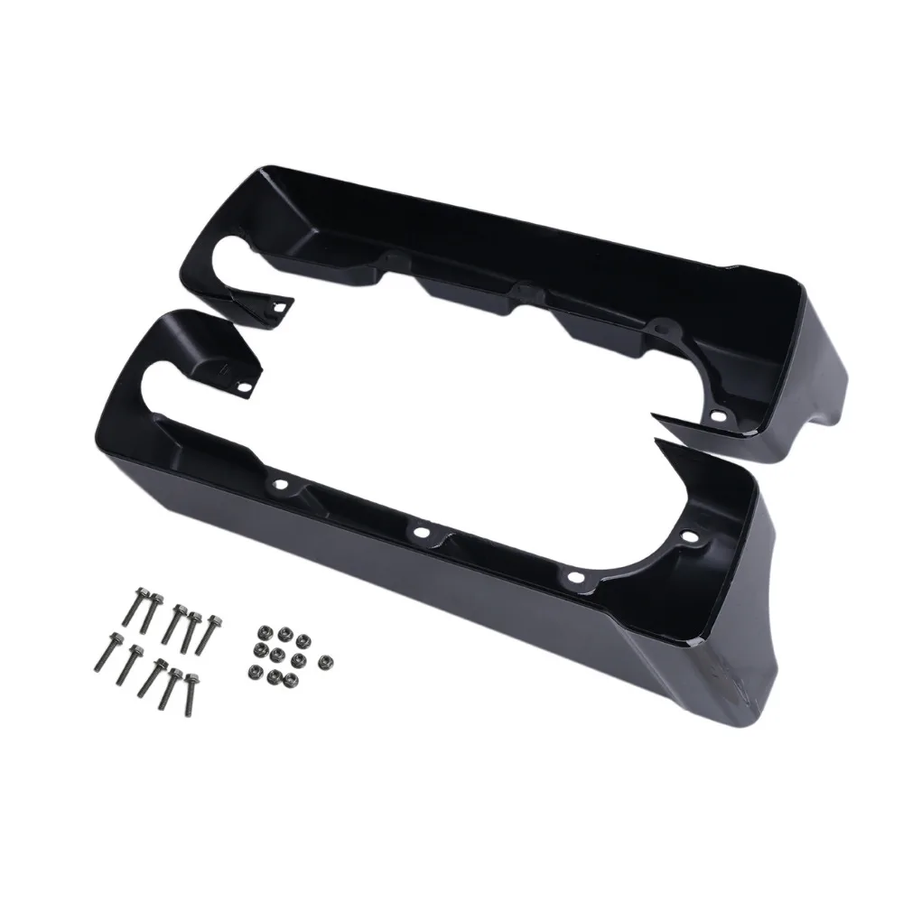 WISENGEAR черный 4 &quotдвойной Cut жесткий растягивается седельная сумка расширения для