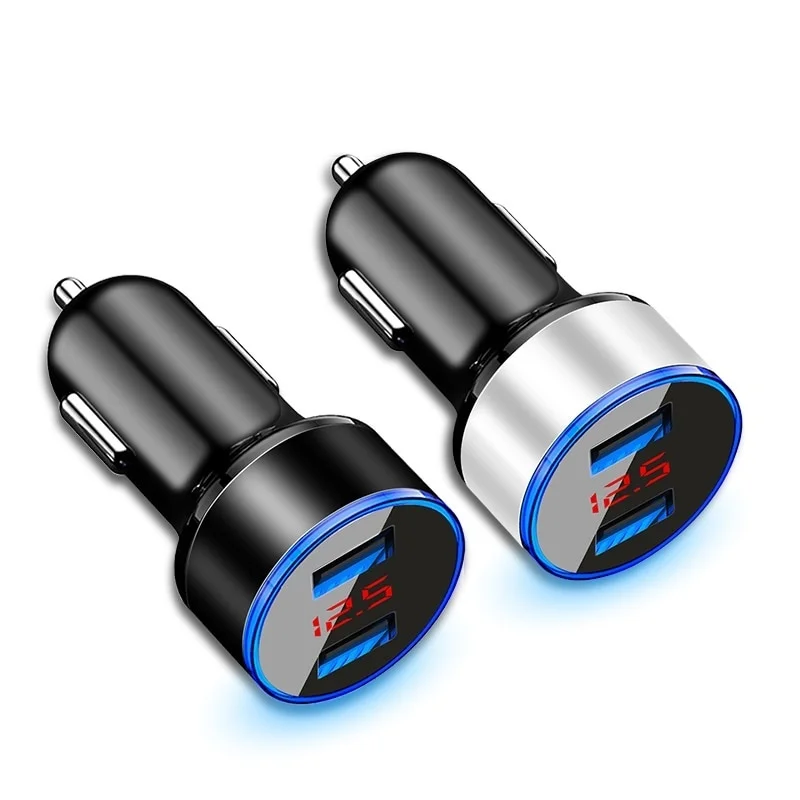 Автомобильное зарядное устройство с двумя USB-портами для iPhone 11 XR XS со