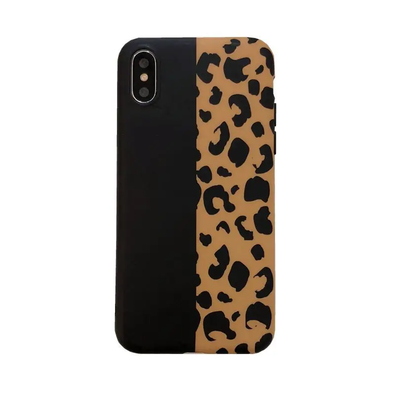 Soft TPU Phone Case For iPhone 6S Silicone Black Luxury Leopard Back Cover 7 6 7Plus XS Max X 8 |