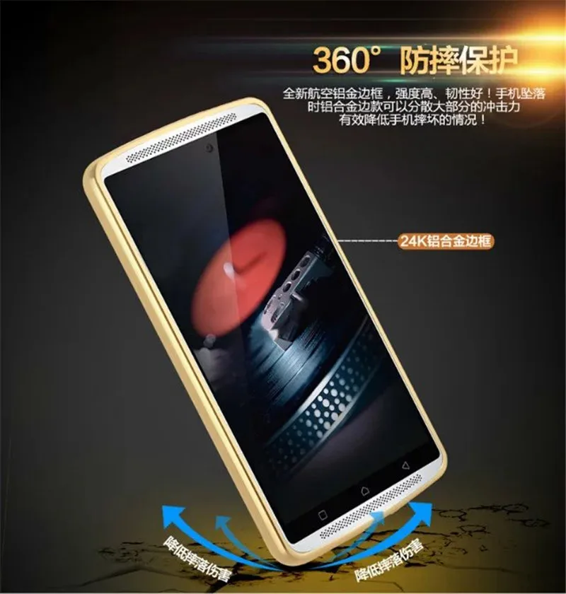 Чехол для Lenovo K 4 Note A7010 A 7010 металлическая рамка с зеркальной задней крышкой чехол