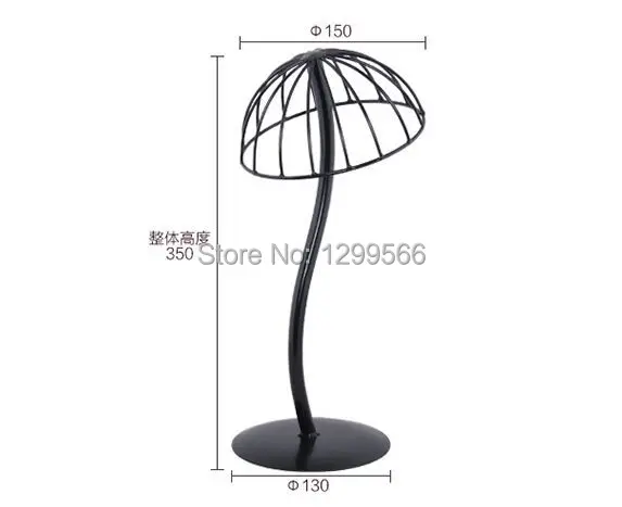 Лидер продаж Модная креативная стойка для демонстрации черных шляп