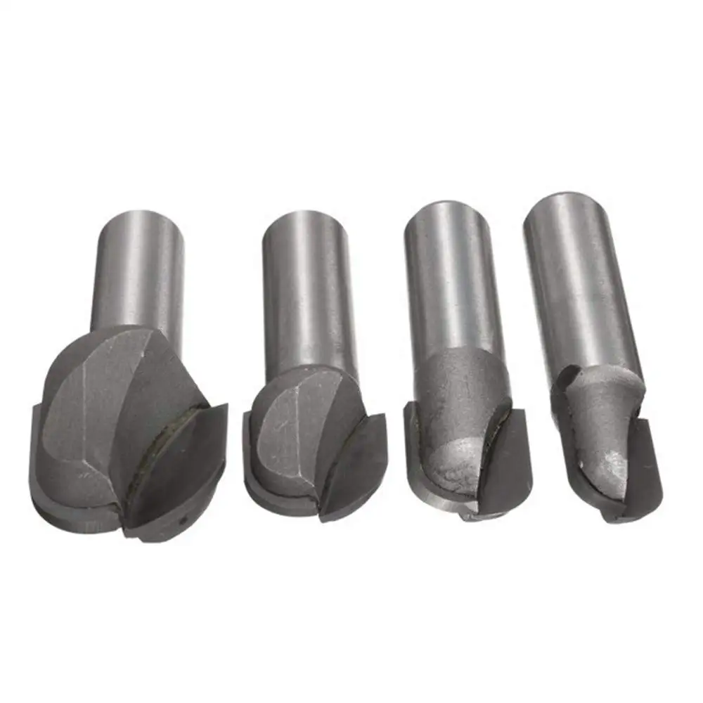 1/2 &quot3/8&quot 5/16 &quot1/4&quot хвостовик ядро коробка мяч круглый нос фрезы 1 дюймов диаметр