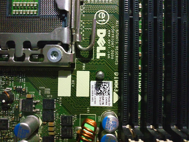 Оригинальная плата расширения процессора DELL T5500 вторая Плата расширения процессора F623F W715F