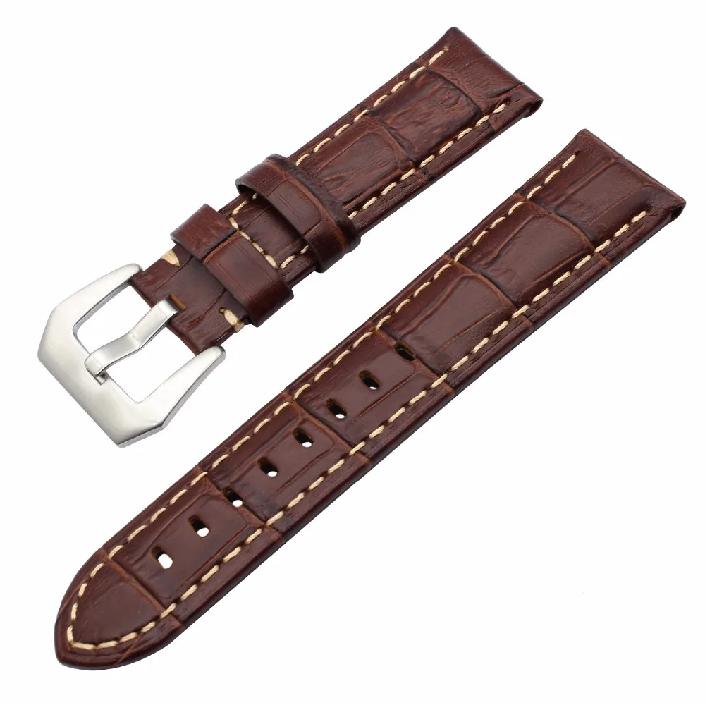 Итальянский ремешок из телячьей кожи для часов 20/22/24/26 мм Rado Bell & Ross Oris Montblanc