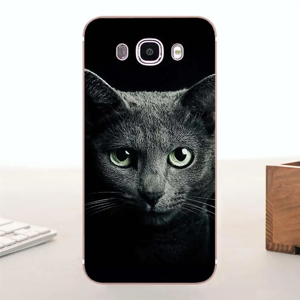 Черный кот для Sony Xperia Z Z1 Z2 Z3 Z4 Z5 compact Mini M2 M4 M5 T3 E3 E5 XA XA1 XZ Премиум мягкий Силиконовый