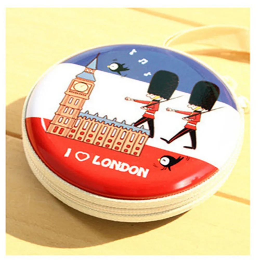 

Kawaii mini Beard Bag British style iron soldier Cartoon Print Coin Purse Girls Earphone Box Bags Wedding Party Christmas Gift