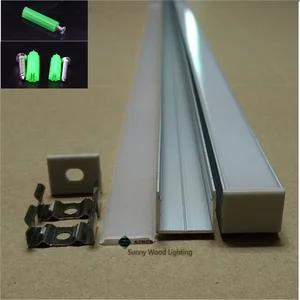 5-30 шт.лот 1 м 40-дюймовый СВЕТОДИОДНЫЙ алюминиевый канал, профиль полосы с крышкой для 16-миллиметровой двухрядной ленты, W18 * h13мм световая полоса