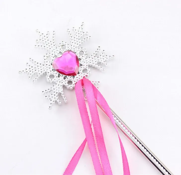 hot pink Лента из снежинок волшебная палочка рождественские вечерние палочки драгоценные камни волшебная палочка s Пластиковая волшебная палочка - Цвет: hot pink