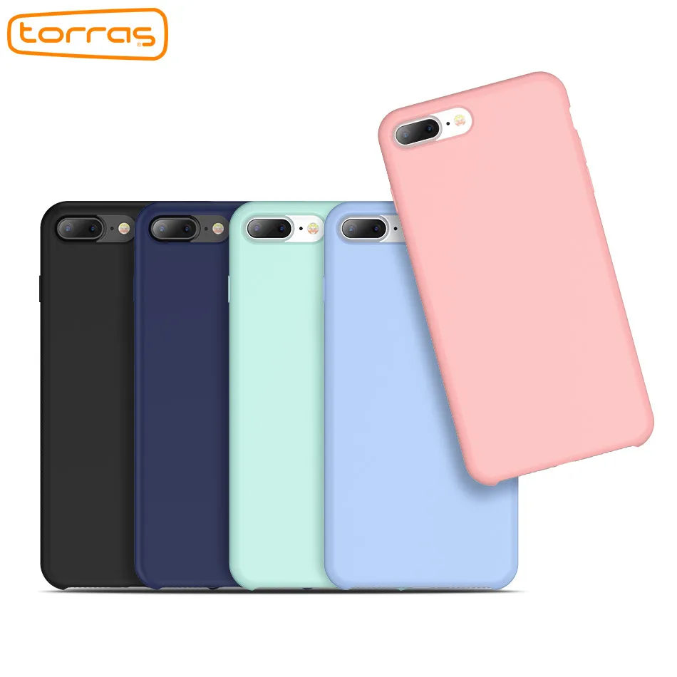 TORRAS Роскошный чехол для iPhone 7 8 оригинальные жидкие ударостойкий силиконовый