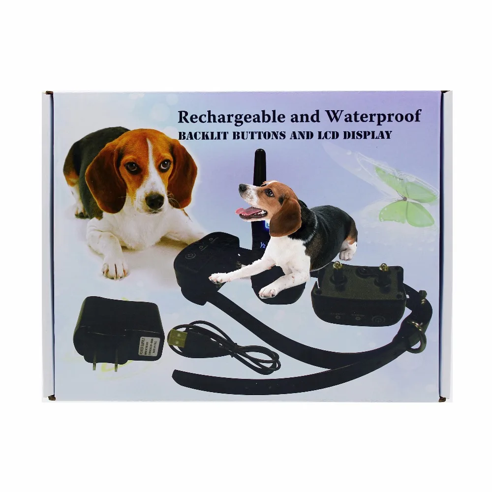 Электронный тренировочный ошейник для собак с дистанционным управлением 300 м и функцией вибрации и звукового сигнала H183DR 998DR 998D H188