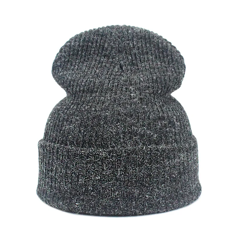 Women Hat Solid Knitted Beanie Winter Hats for Women Mens Ladies Unisex Bone Cotton Spring Autumn Keep Warm Skull Cap - Цвет: I