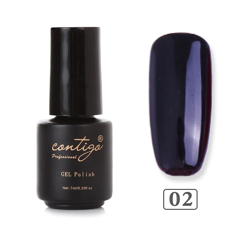 Contigo Nails Art полуперманентный Гель-лак для ногтей УФ замачиваемый гель для ногтей цветной набор Горячая Распродажа Bluesky маникюрный лак гибридный - Цвет: 02