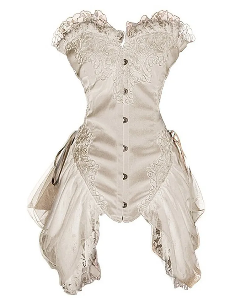 Атласные готические корсеты и бюстье элегантная роскошная юбка принцессы с