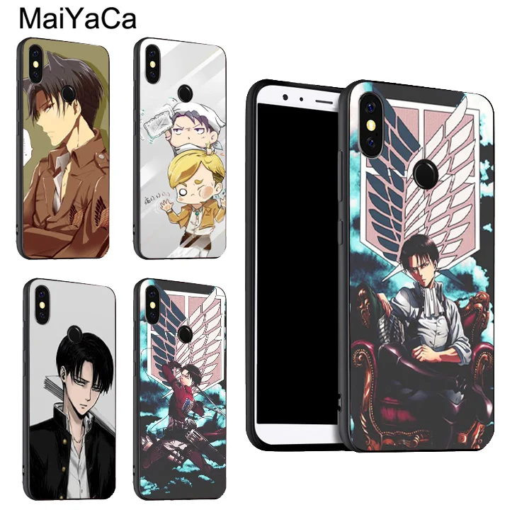 Чехол Levi Attack on Titan Shingeki no Kyojin для POCO X3 F2 Red mi Note 9 Pro 8 7 8T 9S 9A 9C Mi 10 Lite 9T A3|Бамперы| |