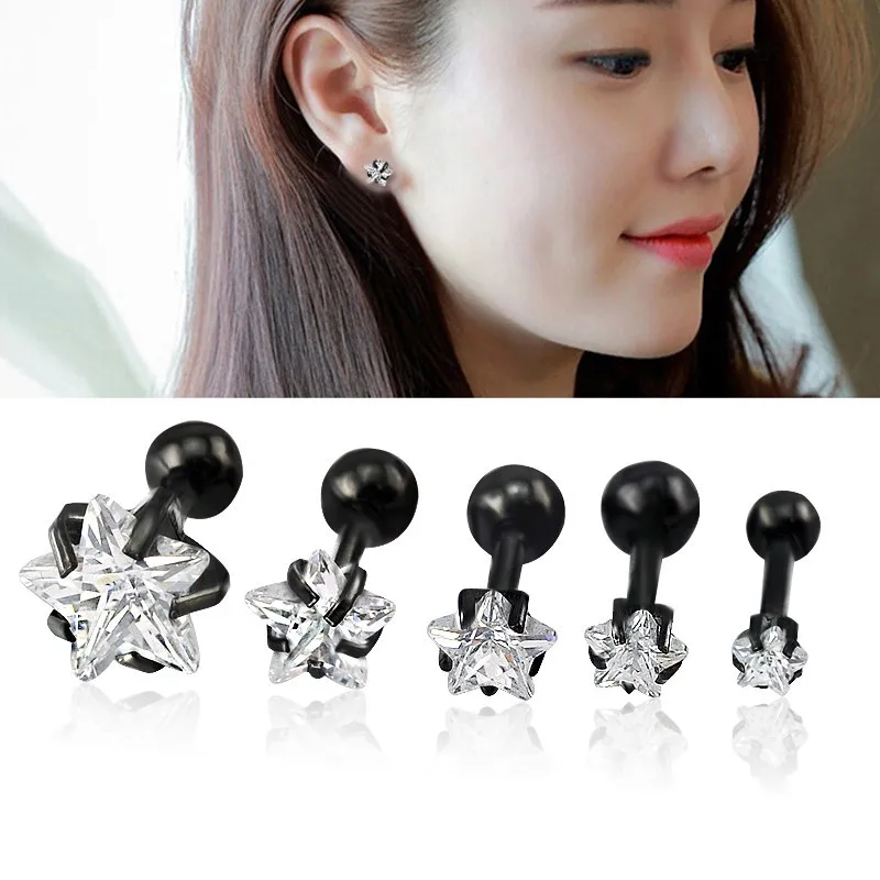 Серьги пусеты в форме звезд 3 5 мм золотого серебряного цвета|stud earrings|stud earrings for