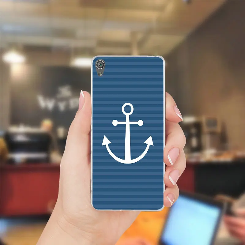 Красивые птицы и якорь Мягкий мобильный чехол для телефона Sony Xperia XZ Z Z1 Z2 Z3 Z4 Z5