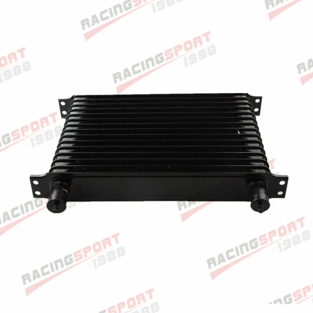 

Universal 15 Row 10AN AN10 Engine Transmission Oil Cooler Trust Style Black