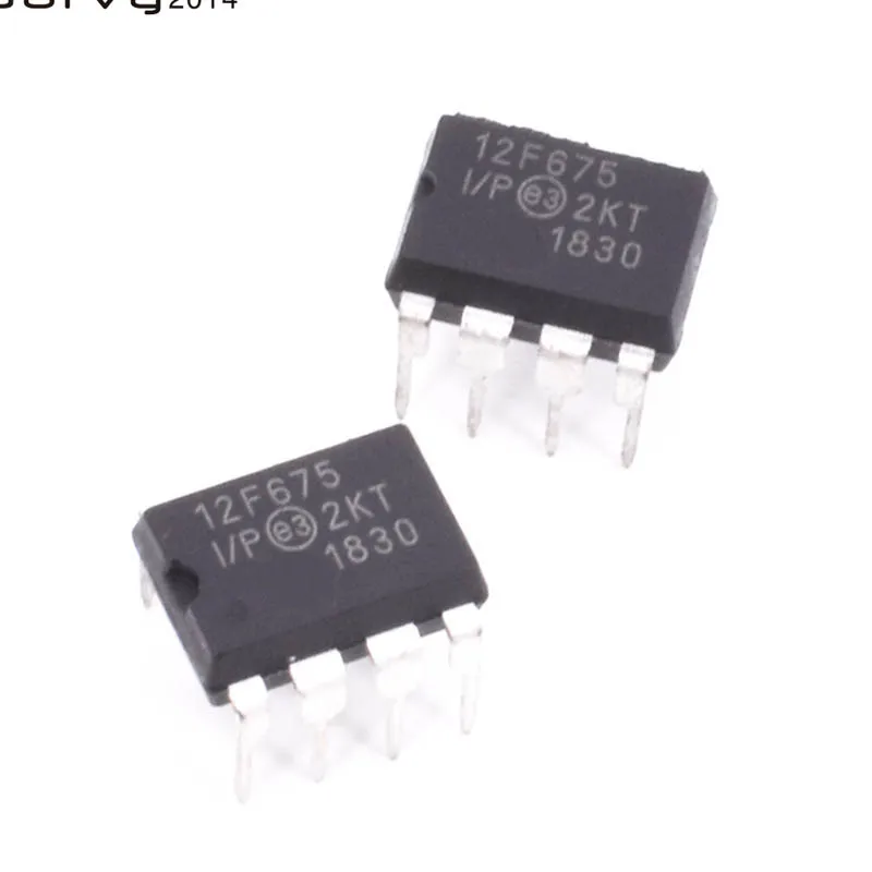 Микроконтроллер IC 10 шт. c PIC12F675 12F675 DIP 8|Интегральные схемы| |