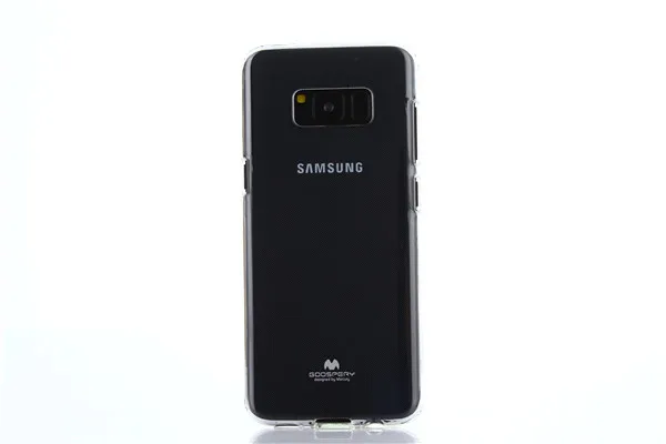 Clear Меркурий Goospery цветной жемчуг желе гибкий ТПУ мягкий чехол для samsung Galaxy S6 S7 Edge S8 S9 S10 Plus S10e S10-5G - Цвет: Clear