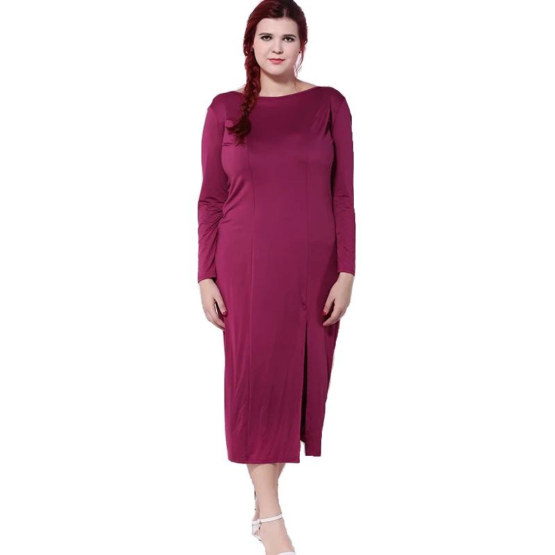 Женские весна-осень платья женские большие размеры свободные сексуальные спинки