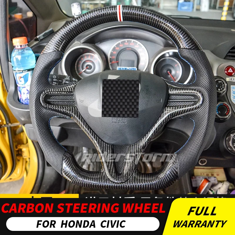 Для нового Honda civic 10th genneration руль из углеродного волокна для универсальной замены